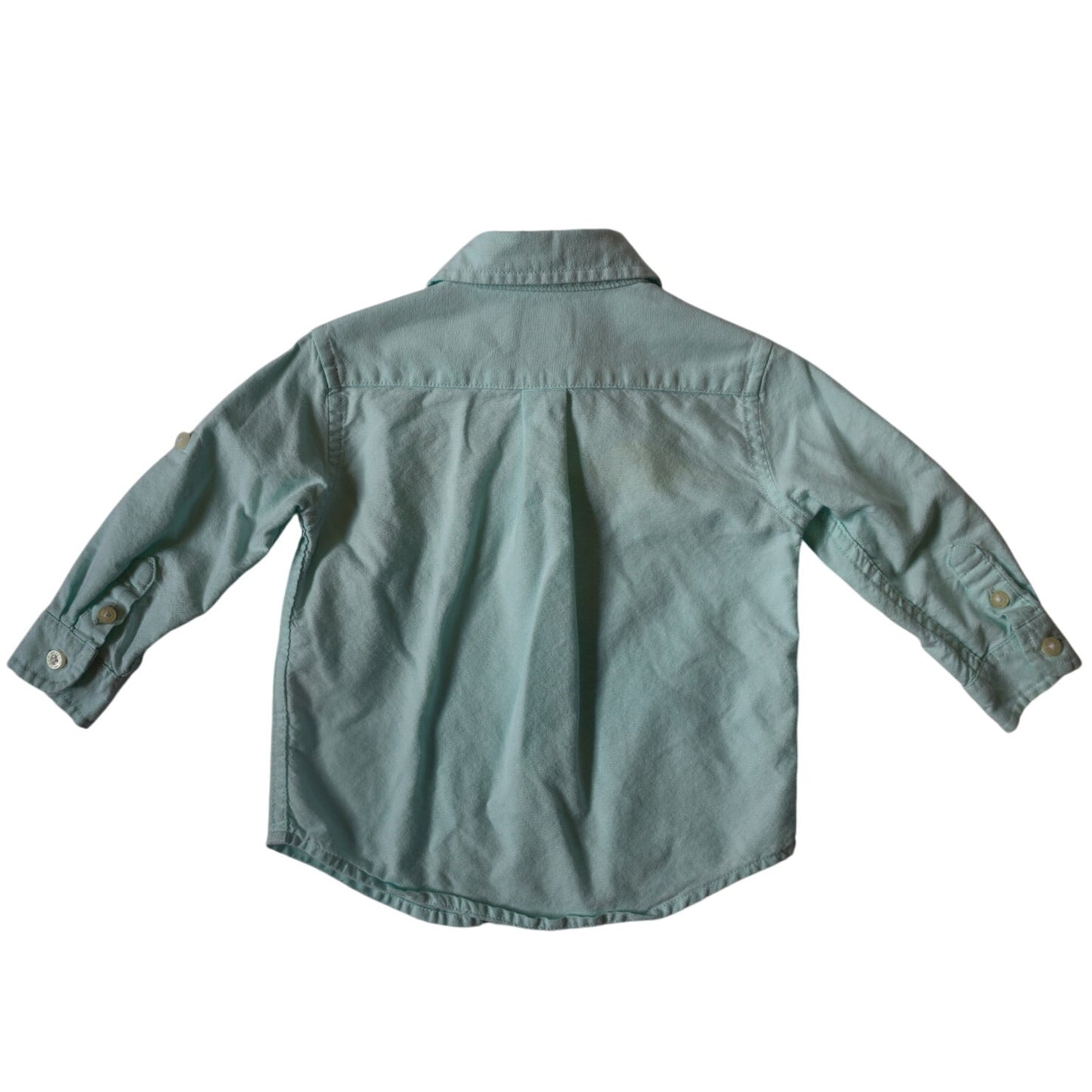 Light Blue Button Down - 6-12m