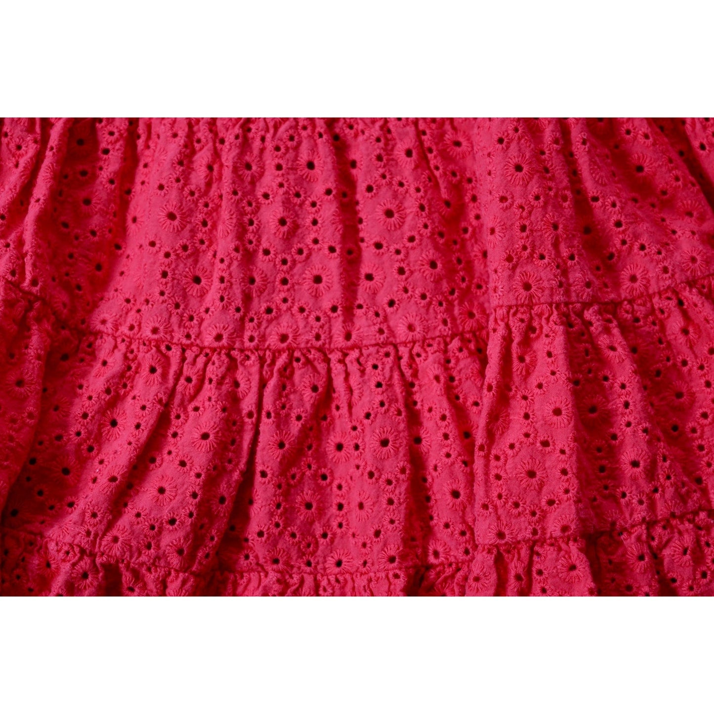 Genuine Kids Red Eyelet Dress - 4T