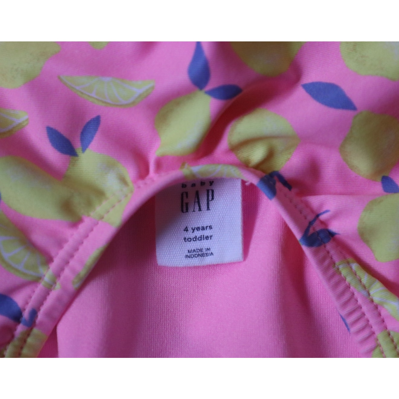 Pink Lemons One Piece - 4T