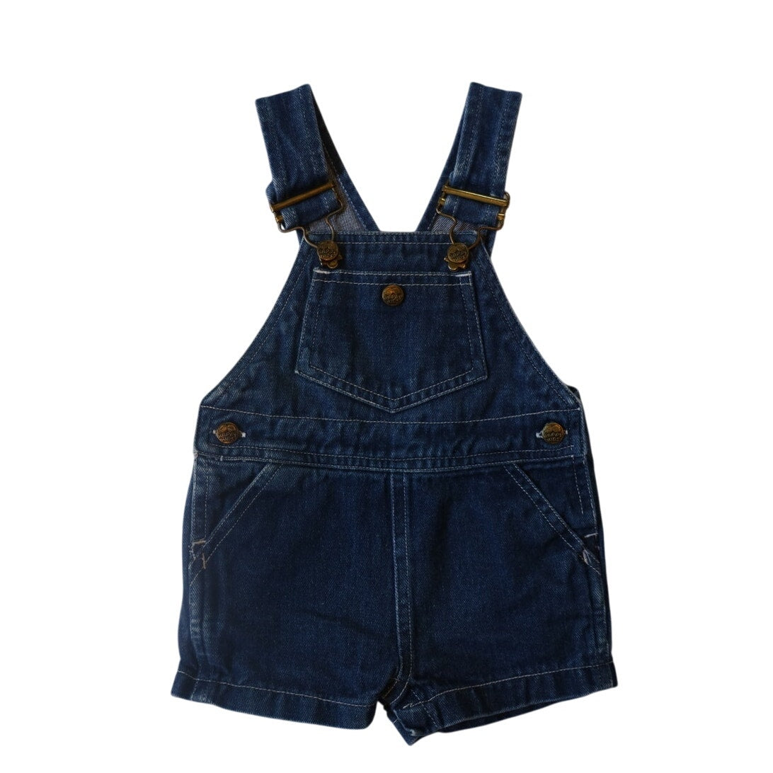 Vintage Happy Kids Denim Shorteralls - 12m