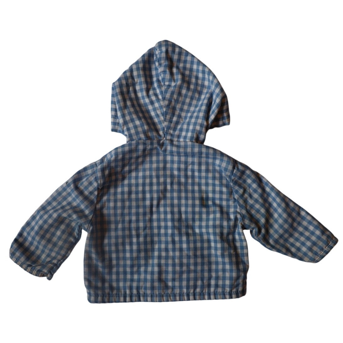 Vintage Wonderalls Gingham Sailboat Jacket - 12m
