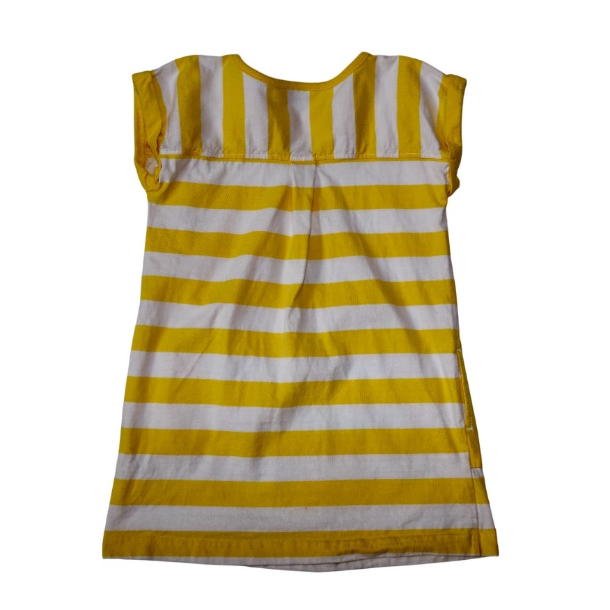 Hanna Andersson Yellow Stripe Pocket Dress - 4T