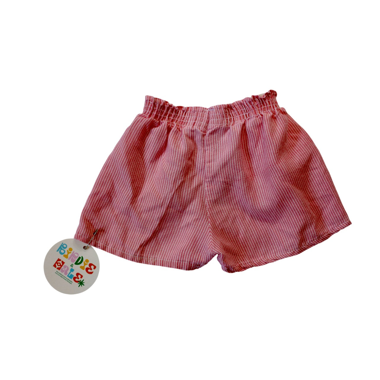 Vintage Pink & White Pin Stripe Shorts - Sz 2/3T