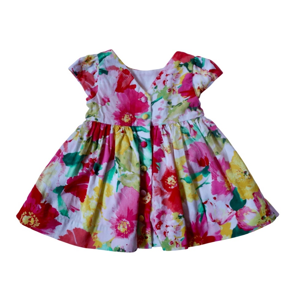Ralph Lauren Floral Cotton Dress - Sz 3m