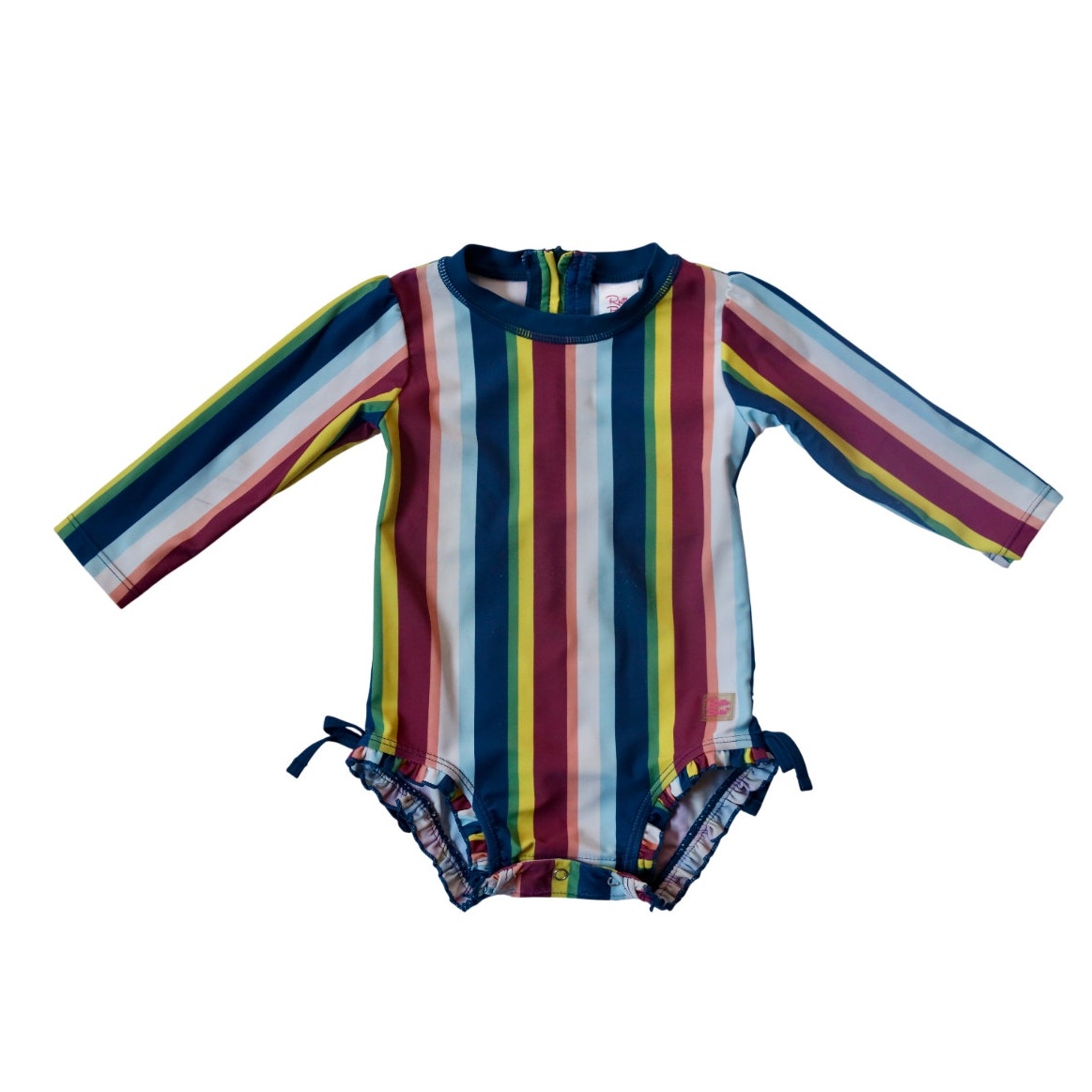 Ruffle Butts Striped One-Piece Swimsuit - Sz 12-18m