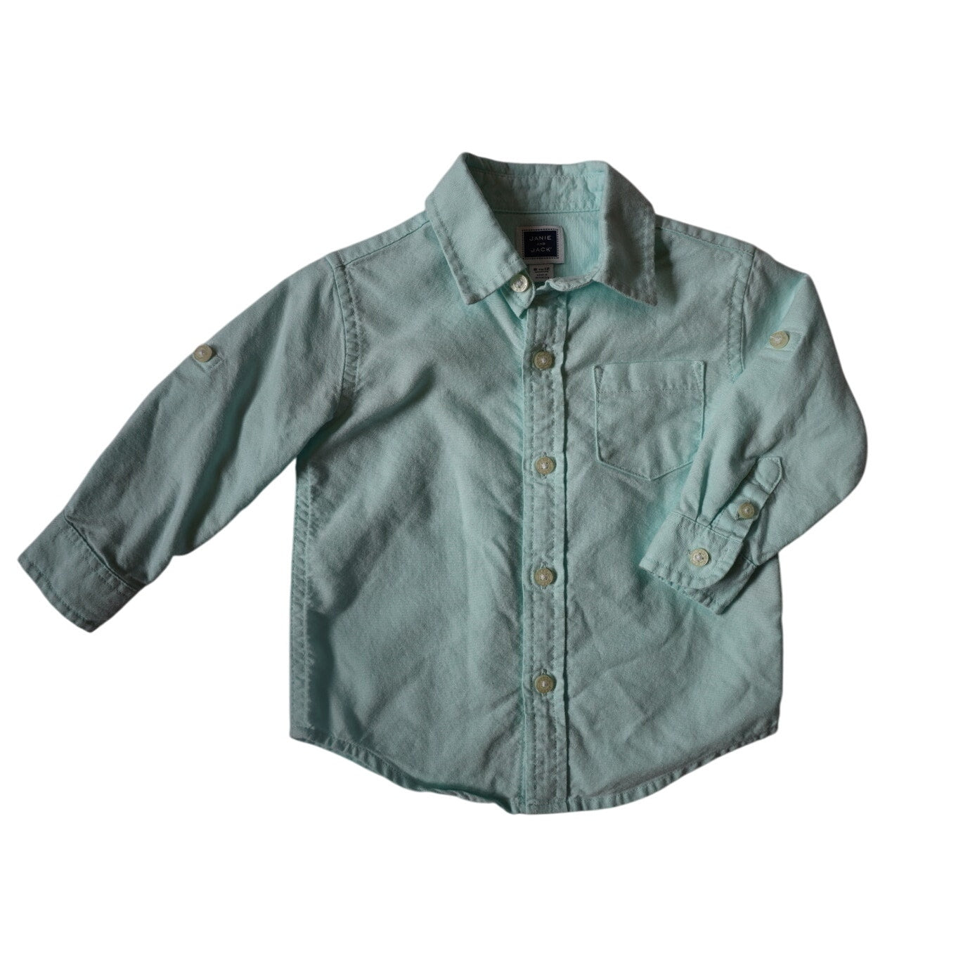 Light Blue Button Down - 6-12m