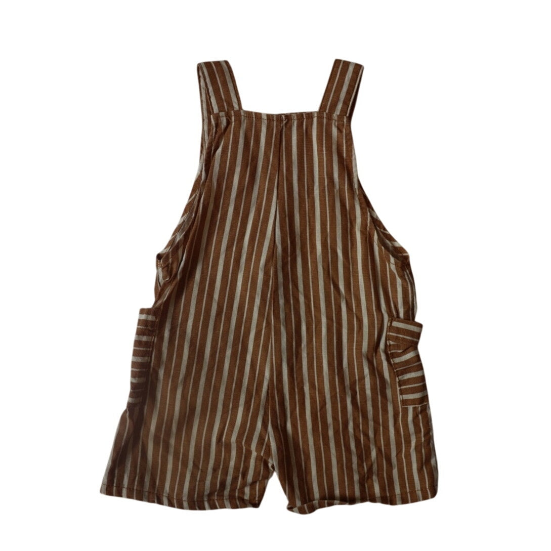Striped Neutral Romper - 9-12m