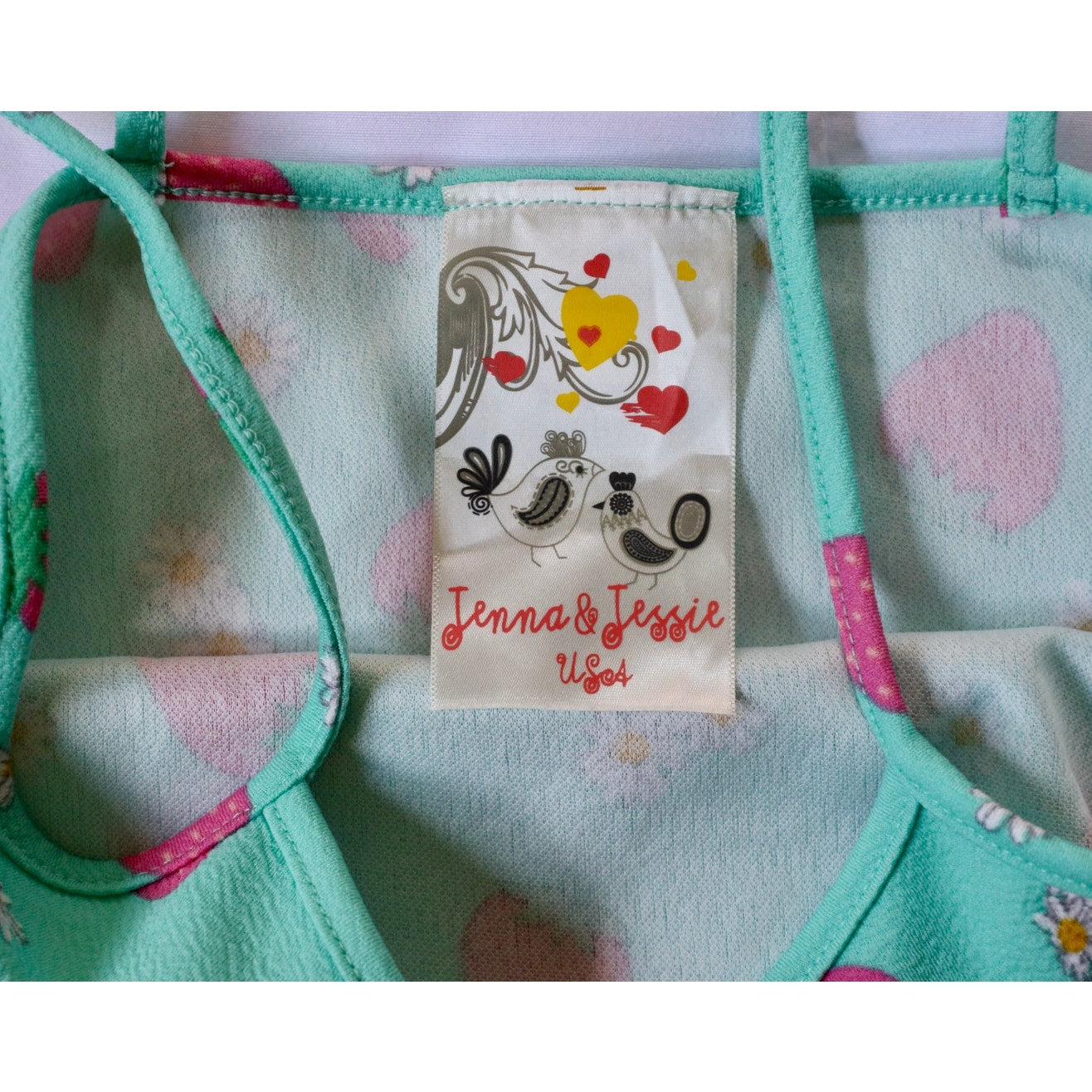 Jenna & Jessie Strawberry Print Dress - Sz 8