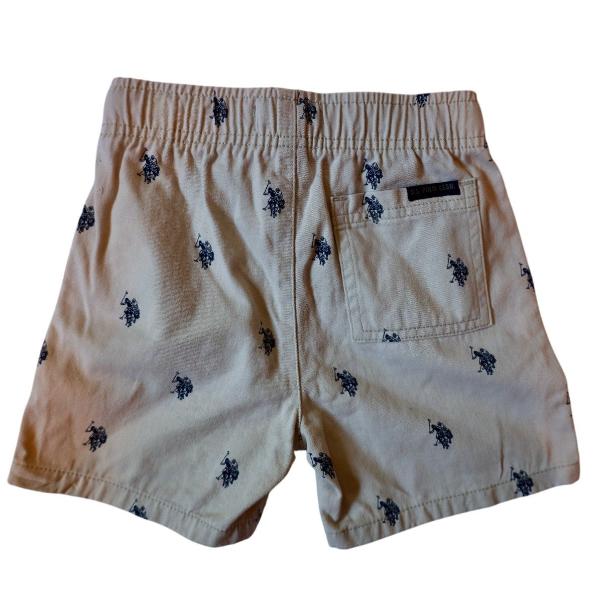 Polo Print Khaki Shorts - 4T