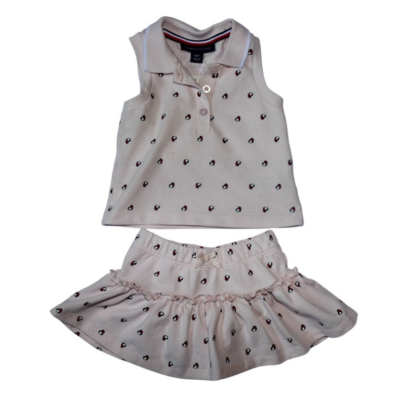 Tommy Hilfiger Matching Pink Set - Sz 12m