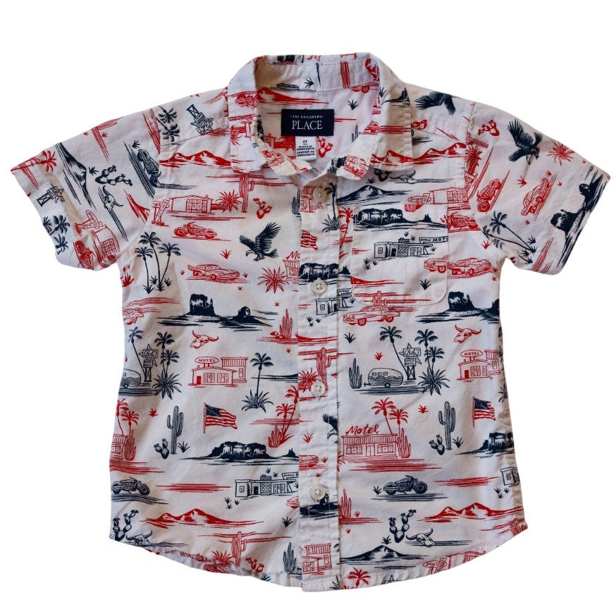The Children's Place Motel Motif Shirt - Sz 2T
