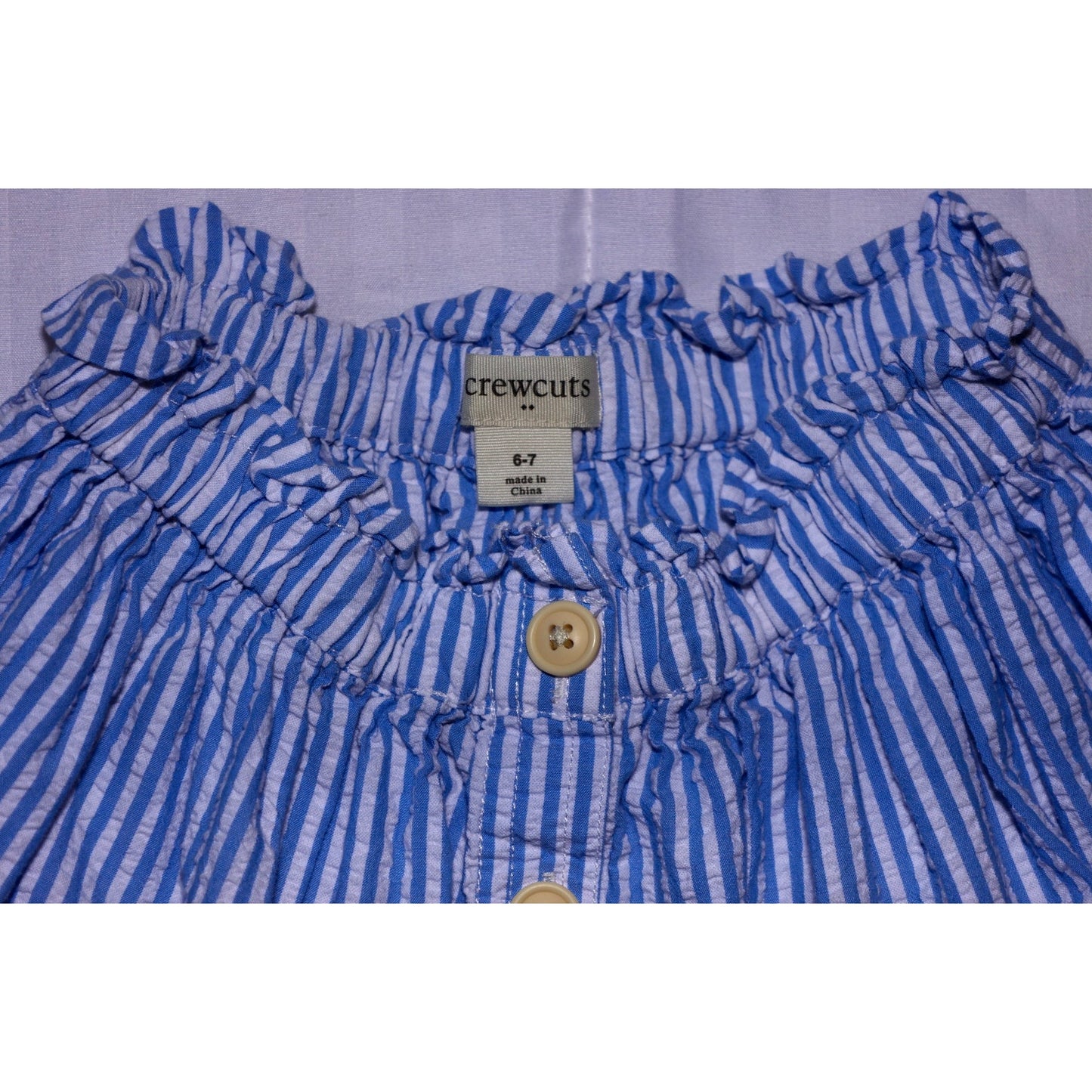 Crewcuts Seersucker Skirt - Sz 6-7