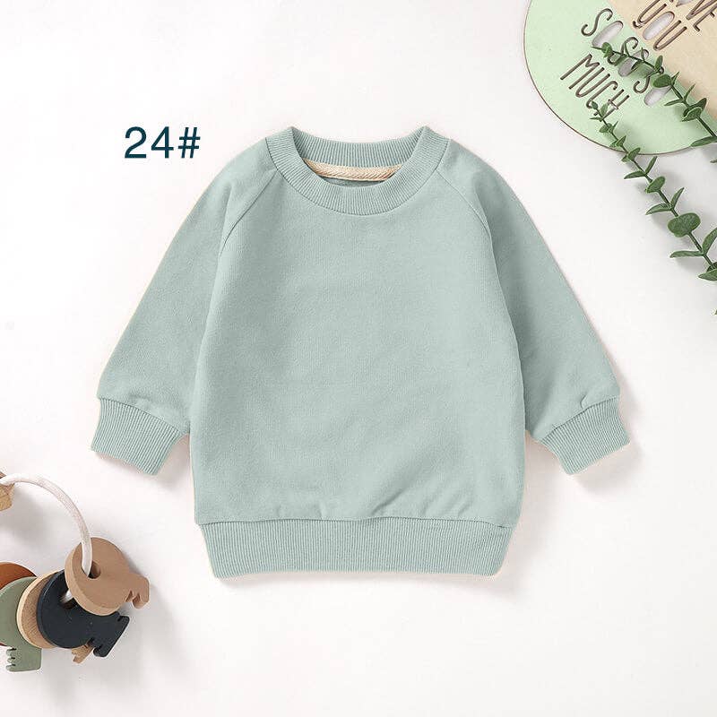 Organic Cotton Baby Sweatshirt Long Sleeve Kids Sweatshirt