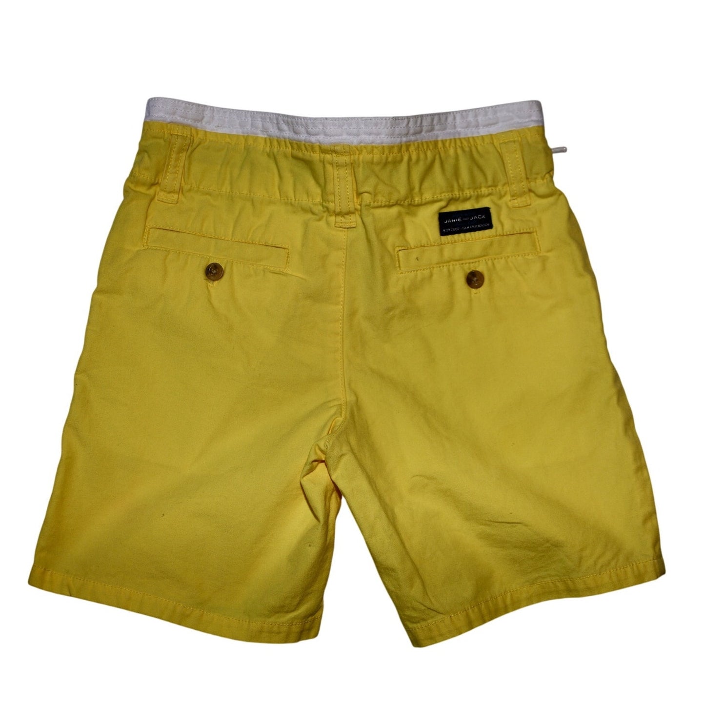 Janie and Jack Canary Yellow Drawstring Shorts - Sz 6