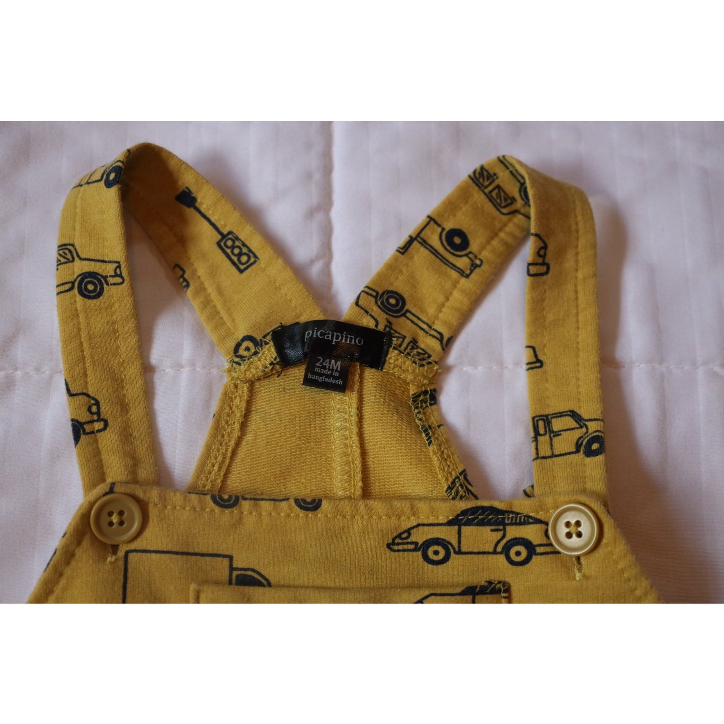 Yellow Automobile Coveralls - 24m