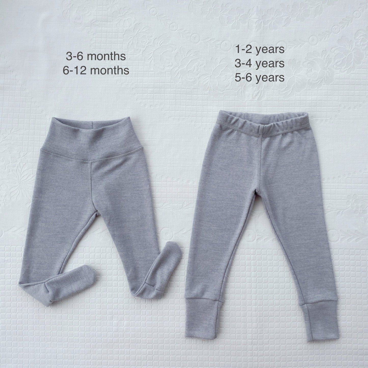 Merino Thermal Base-layer Set - silver gray