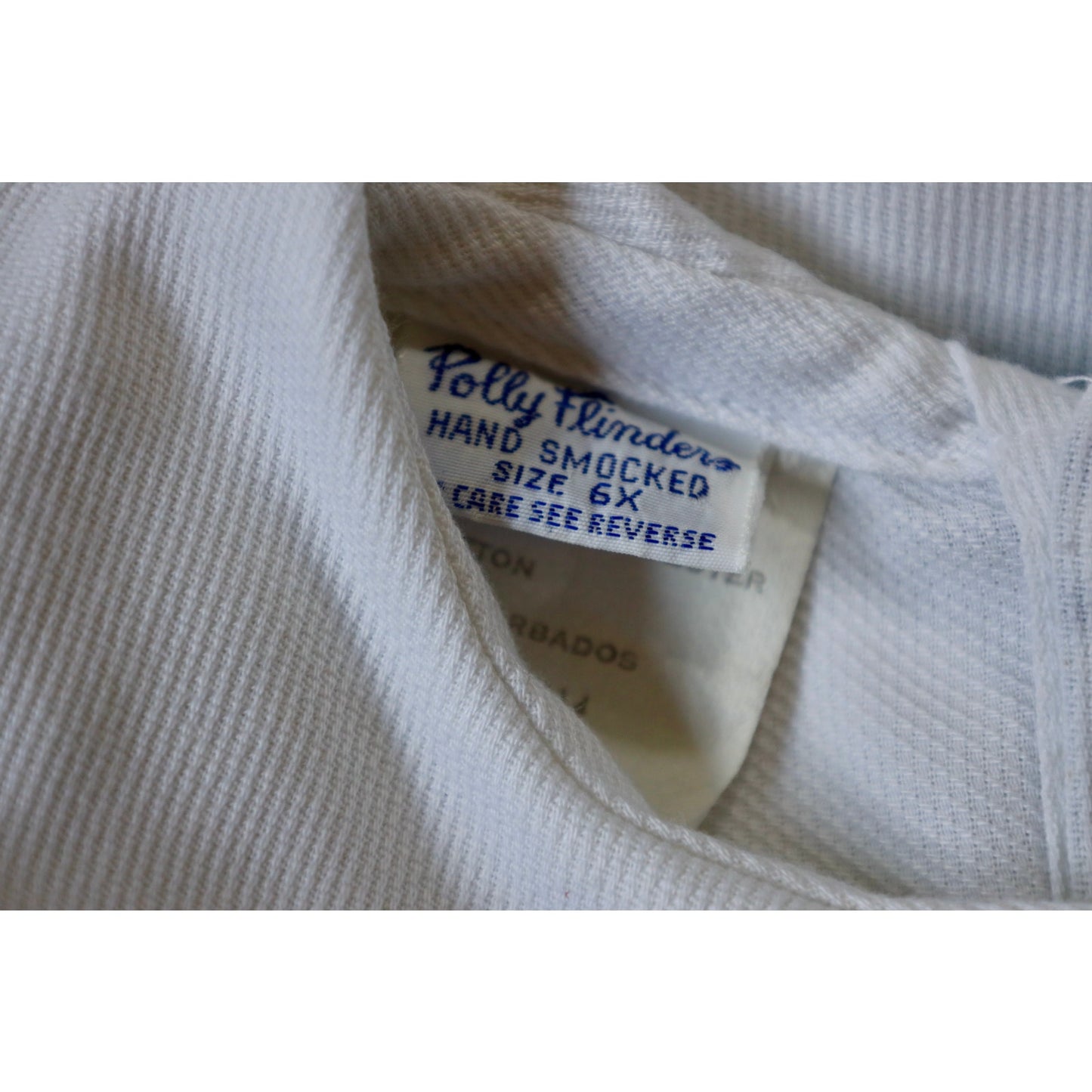 Vintage Polly Flinders Hand Smocked - Sz 6