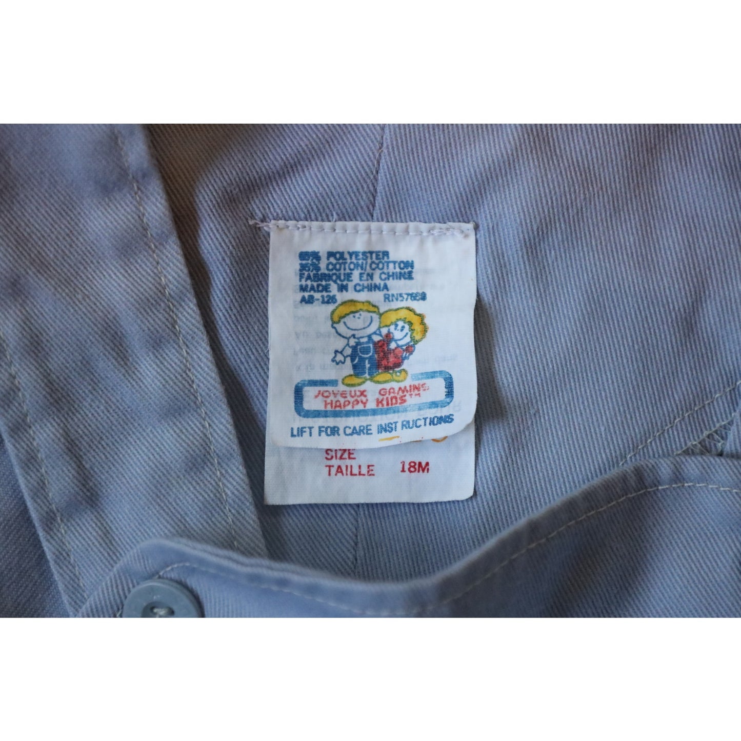 Vintage Happy Kids Circus Overalls - 18m