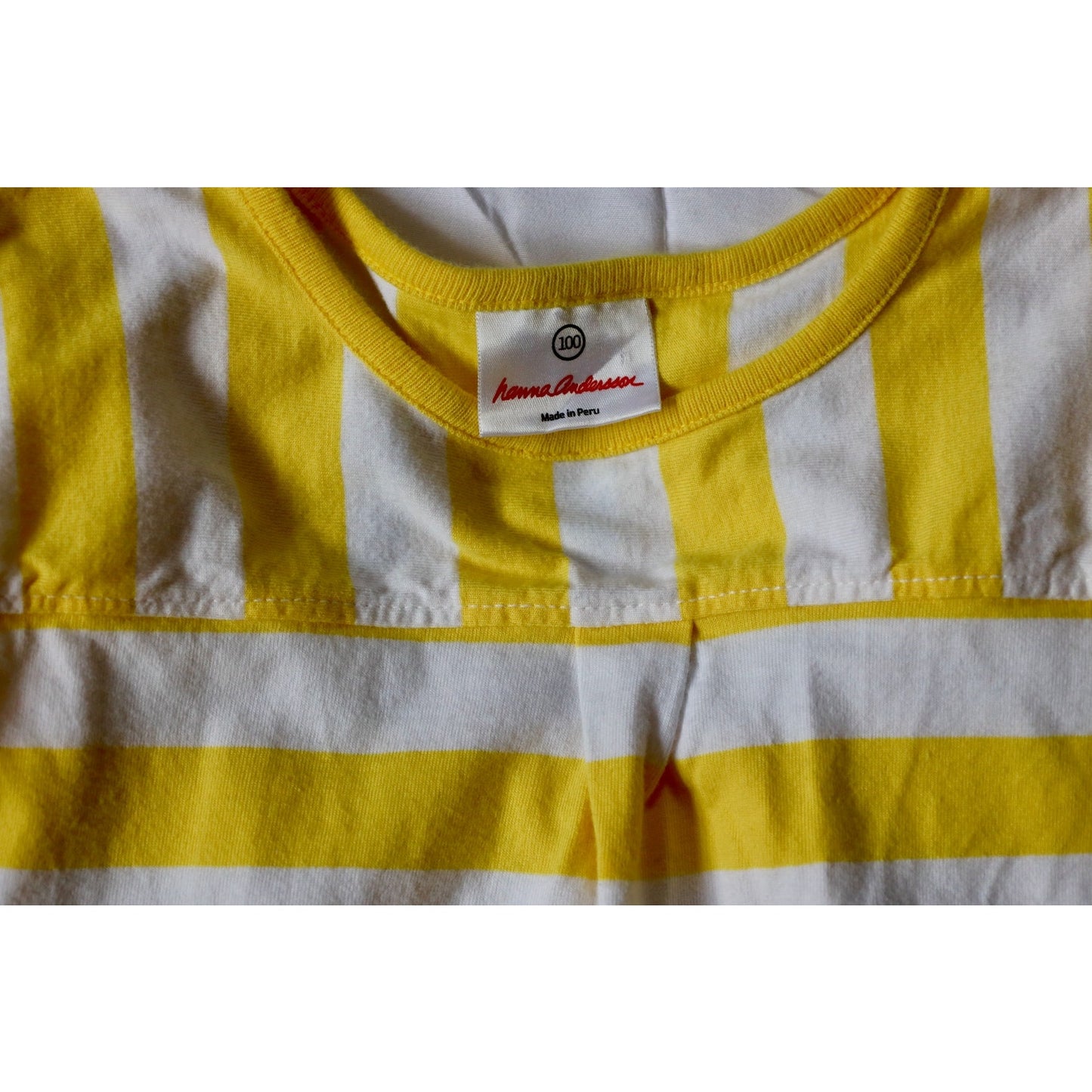 Hanna Andersson Yellow Stripe Pocket Dress - 4T