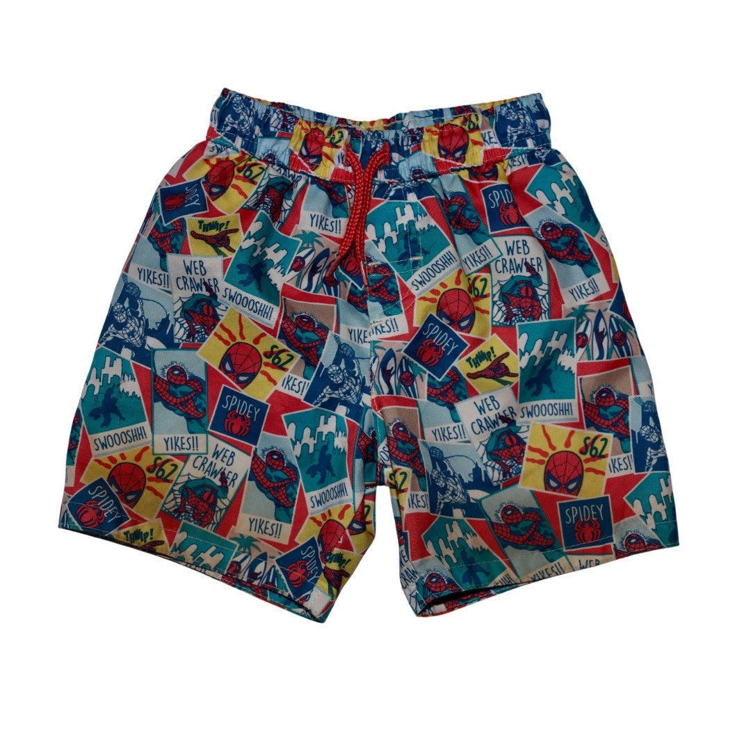 Marvel Comics "Spidey" Swim Trunks - Sz 2/3T