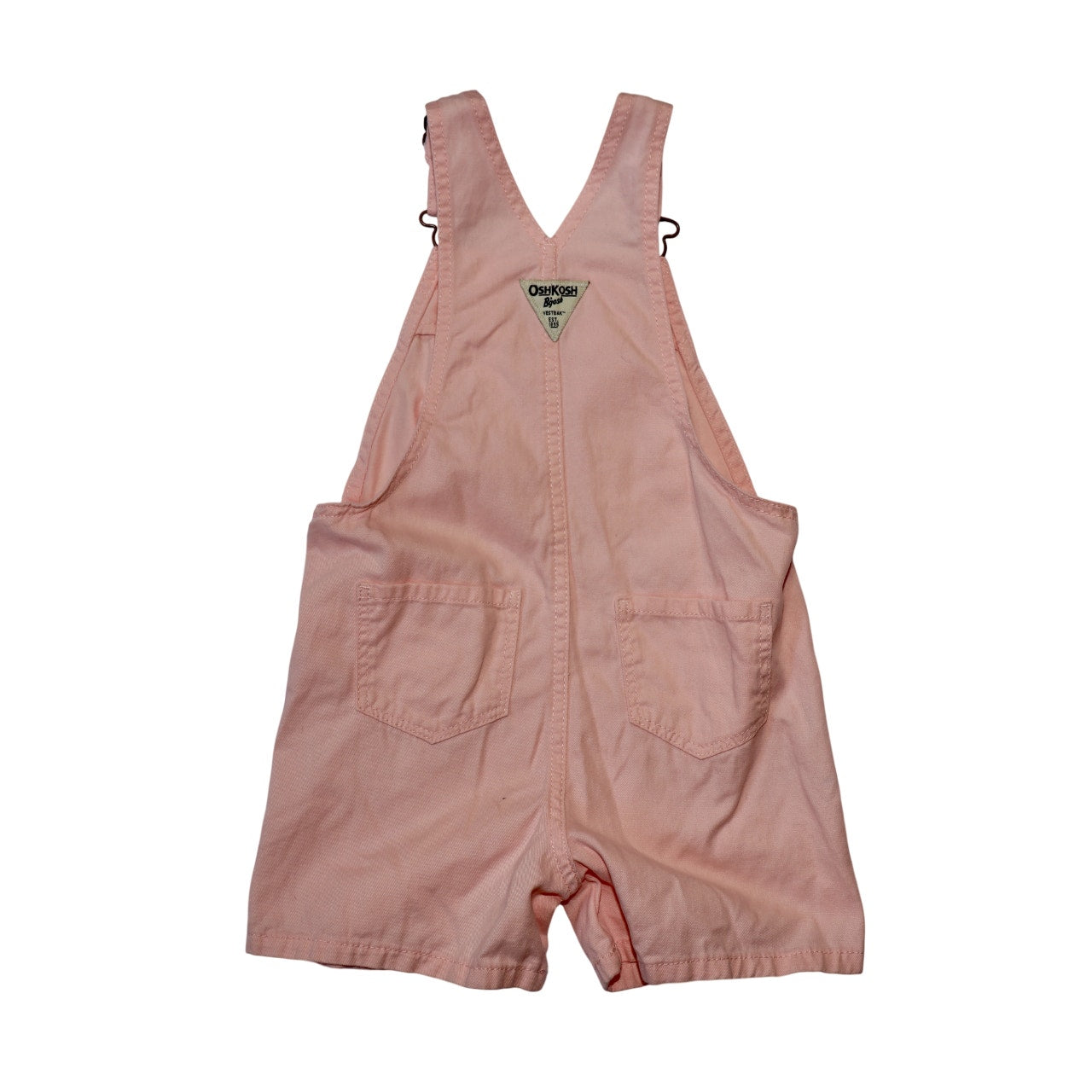 OshKosh B'gosh Pink Heart Shorteralls - Sz 5T