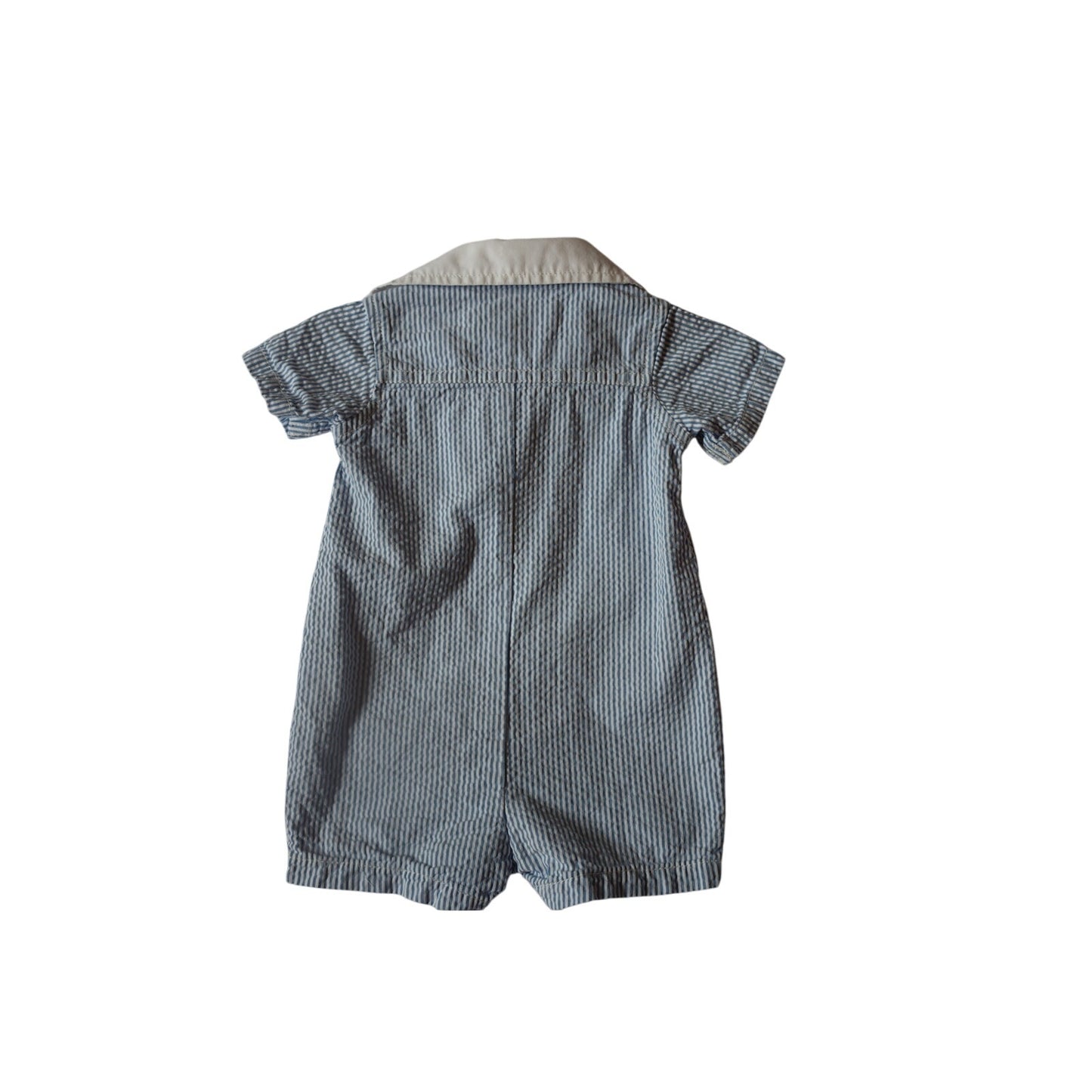 Hope & Henry Seersucker Onesie - 0-3m