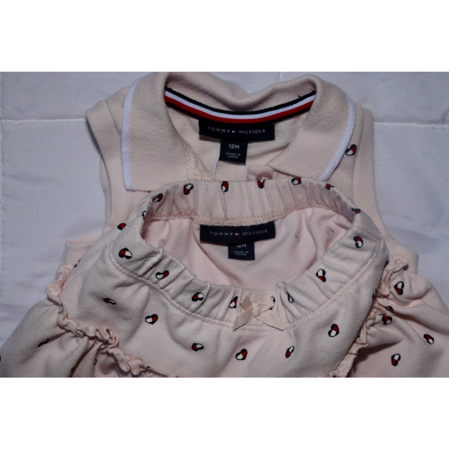 Tommy Hilfiger Matching Pink Set - Sz 12m