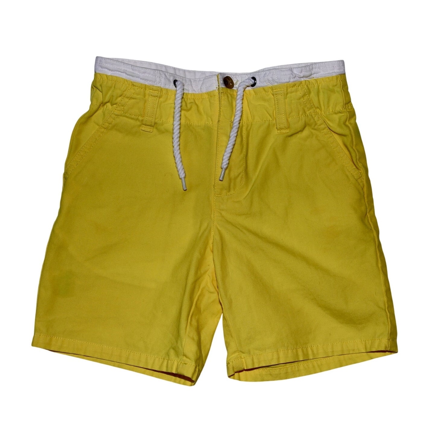 Janie and Jack Canary Yellow Drawstring Shorts - Sz 6