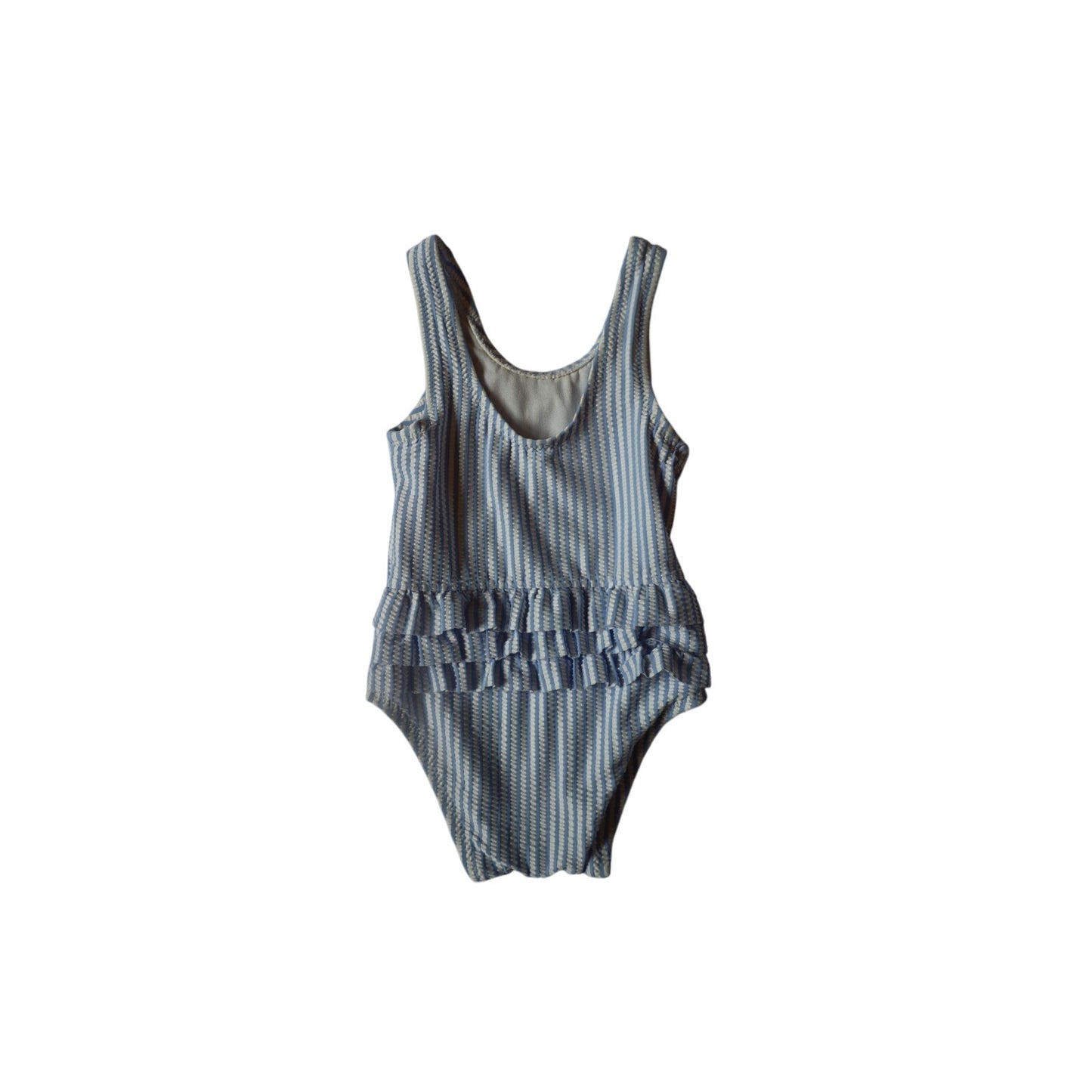 Seersucker Frilly Bottom One Piece - 12-18m
