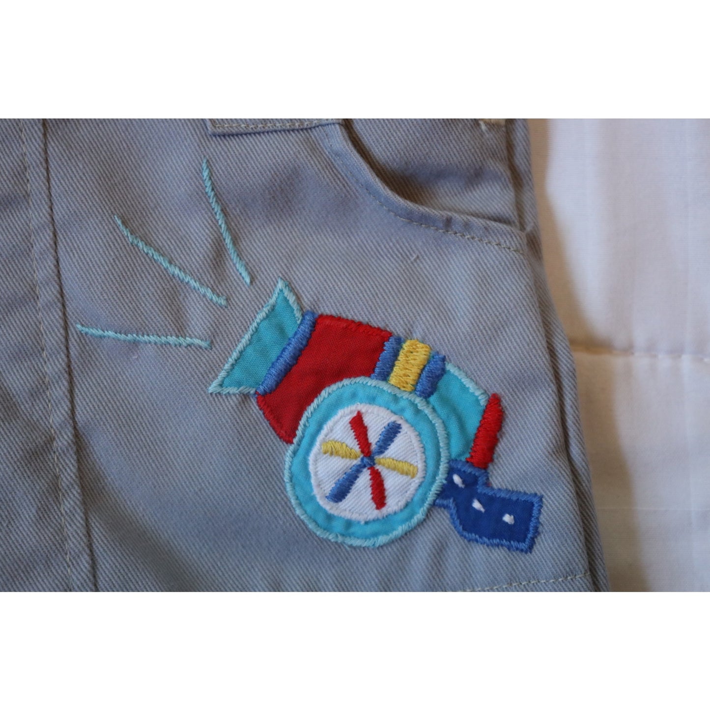 Vintage Happy Kids Circus Overalls - 18m