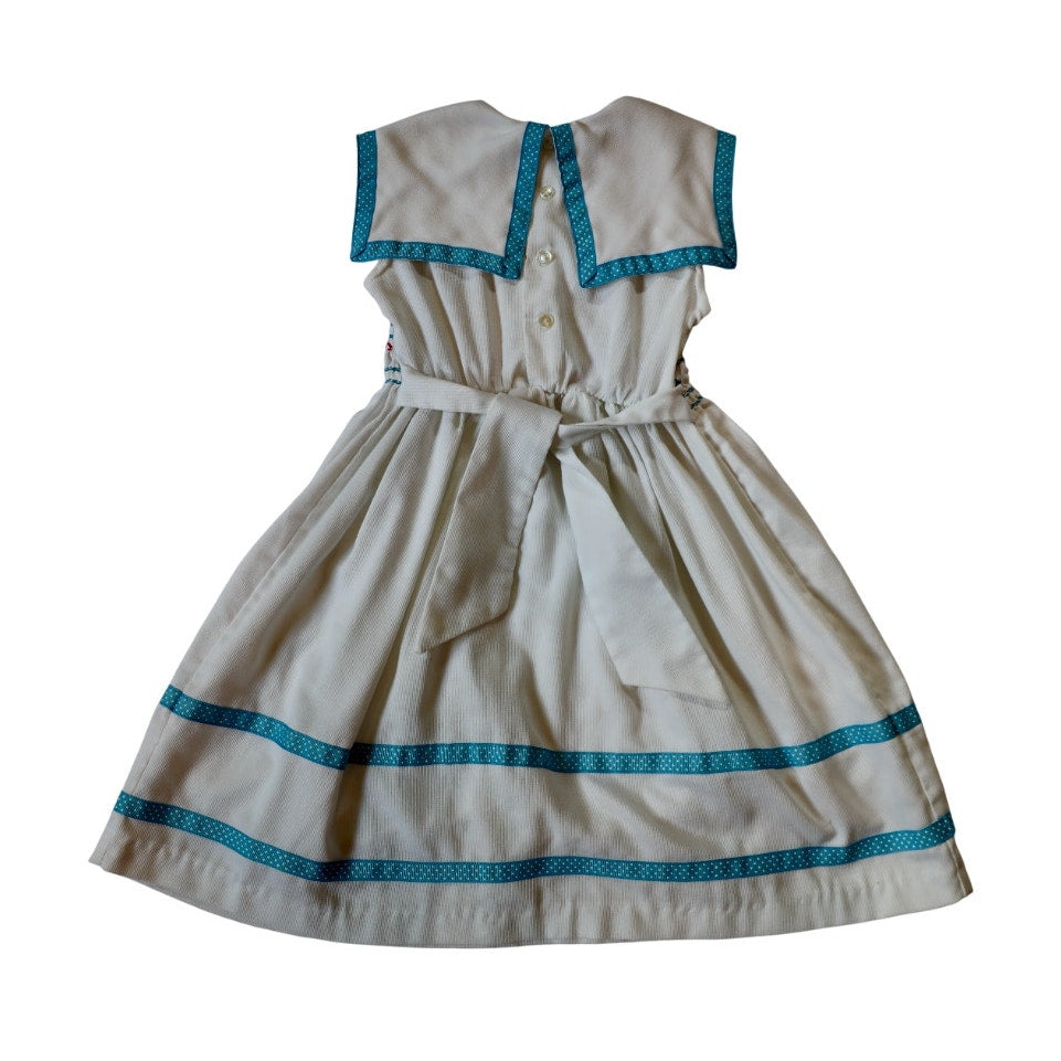 Vintage Polly Flinders Hand Smocked - Sz 6