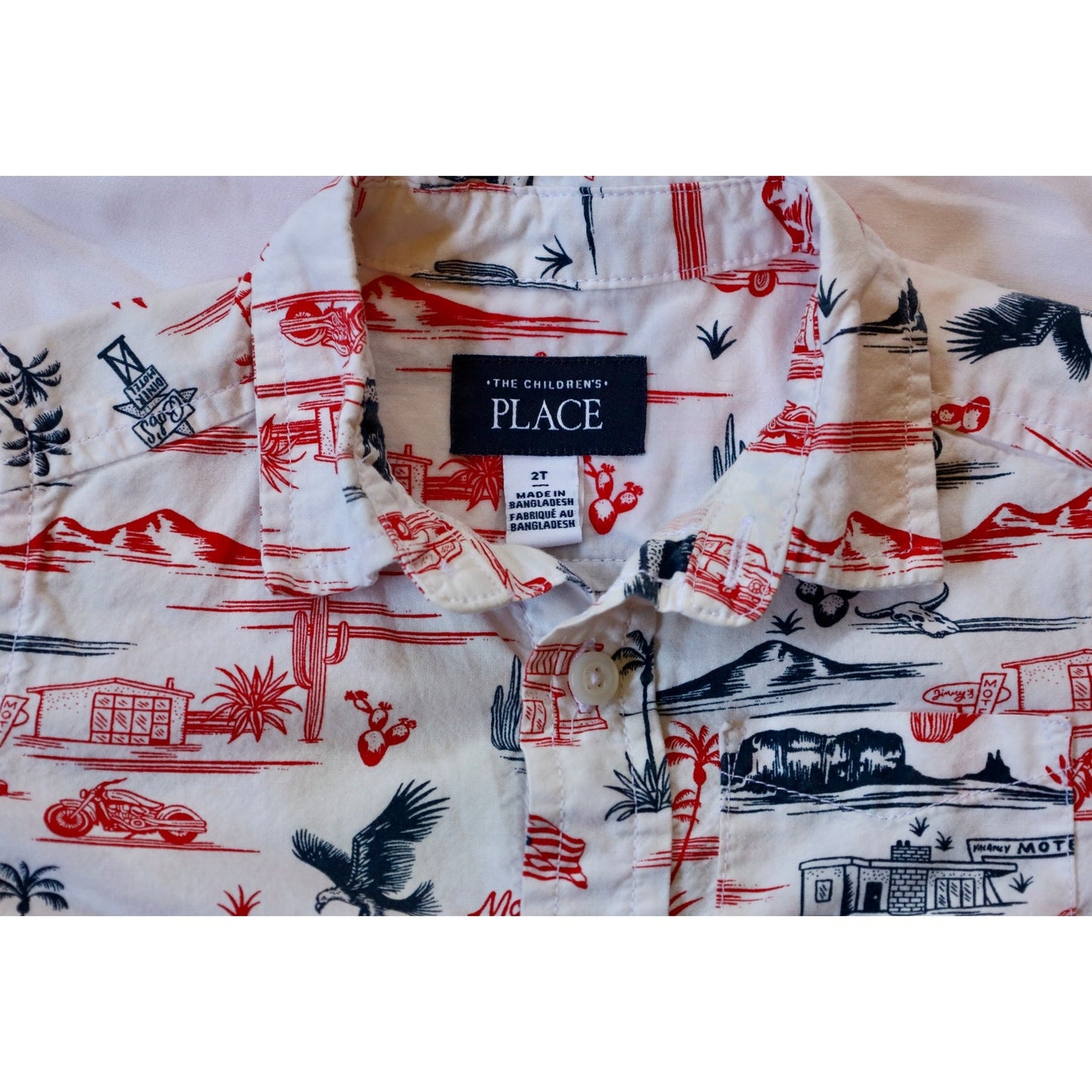 The Children's Place Motel Motif Shirt - Sz 2T