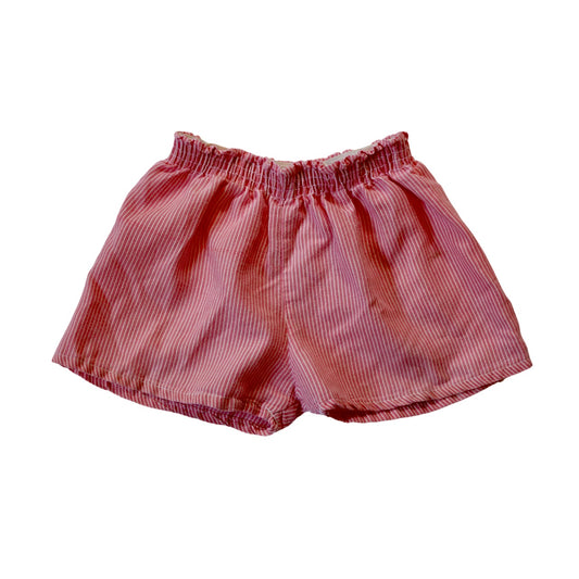 Vintage Pink & White Pin Stripe Shorts - Sz 2/3T