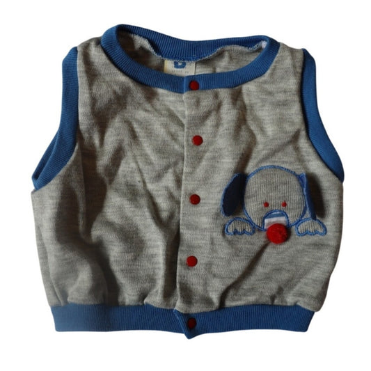 Vintage Puppy Dog Vest - 3-6m