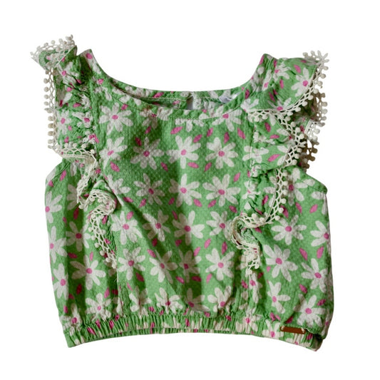 Tahari Girl Flower Power Top - Sz 6