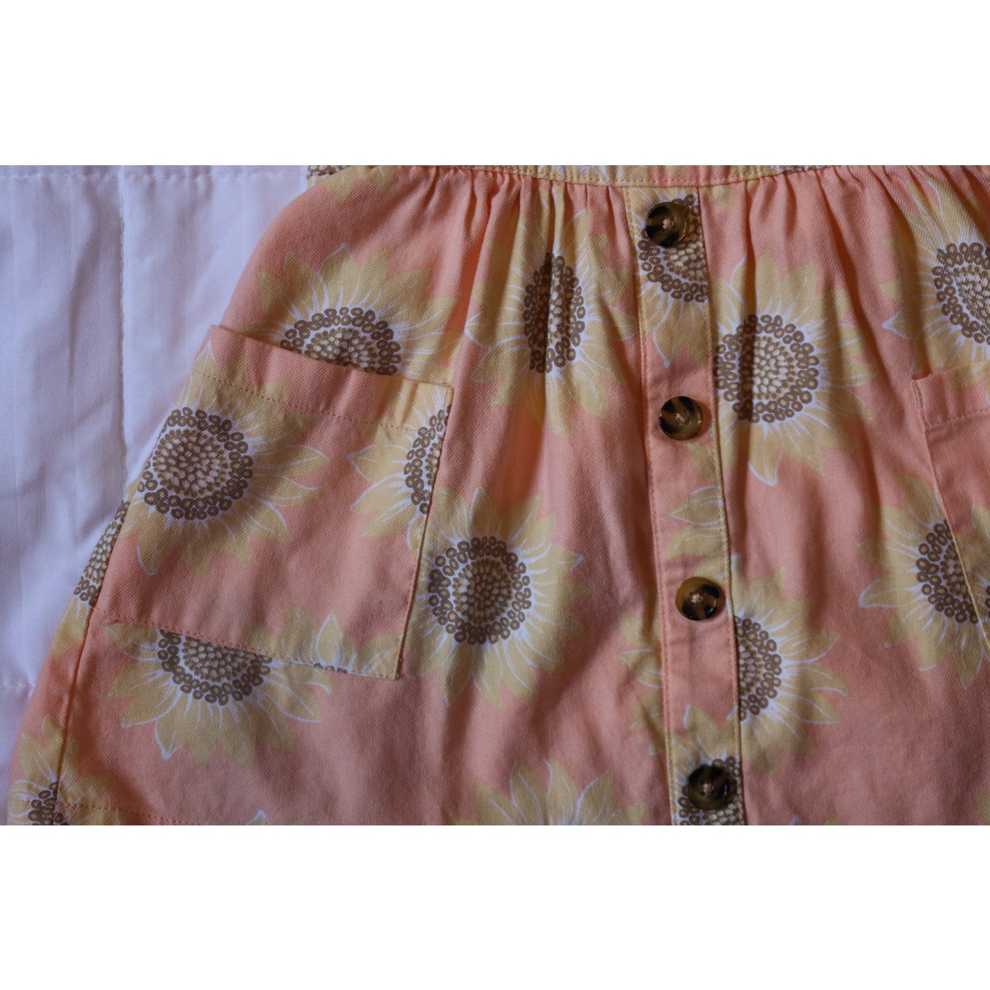 Sunflower Overall Dress - 2T