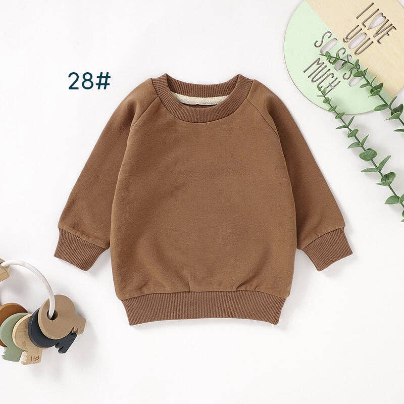 Organic Cotton Baby Sweatshirt Long Sleeve Kids Sweatshirt