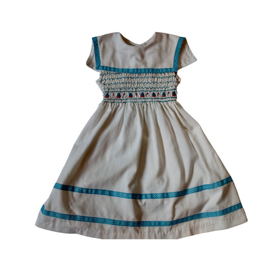 Vintage Polly Flinders Hand Smocked - Sz 6