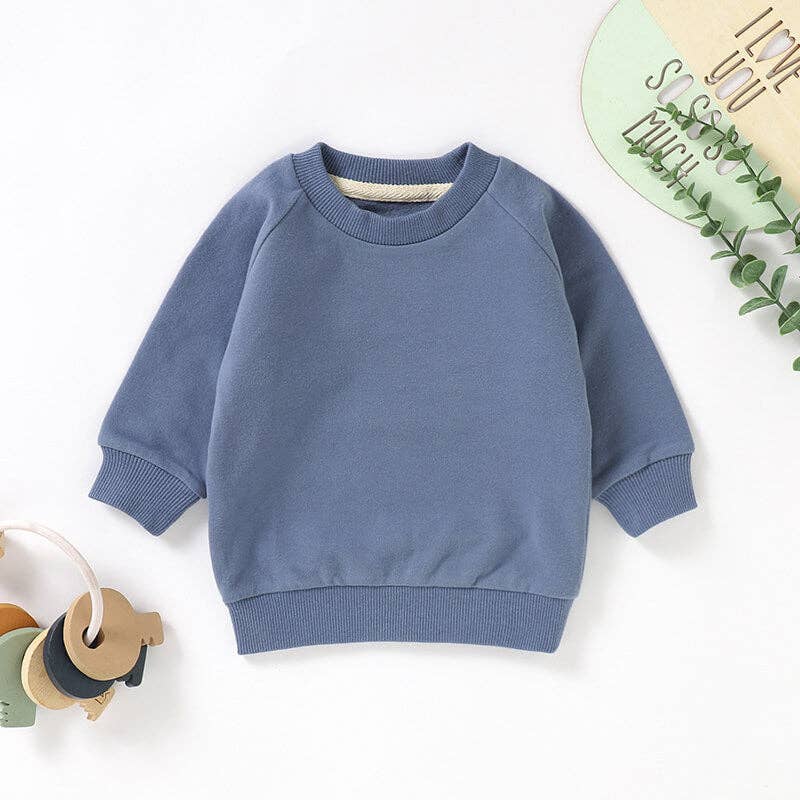 Organic Cotton Baby Sweatshirt Long Sleeve Kids Sweatshirt