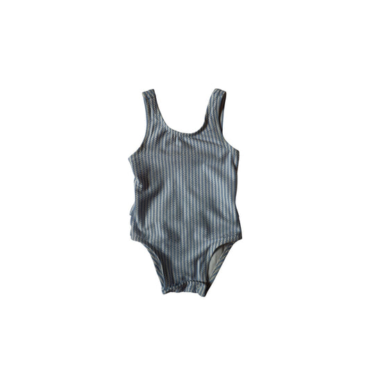 Seersucker Frilly Bottom One Piece - 12-18m