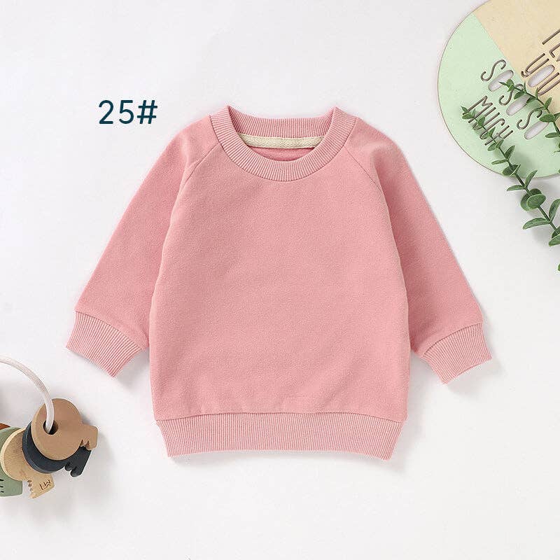 Organic Cotton Baby Sweatshirt Long Sleeve Kids Sweatshirt