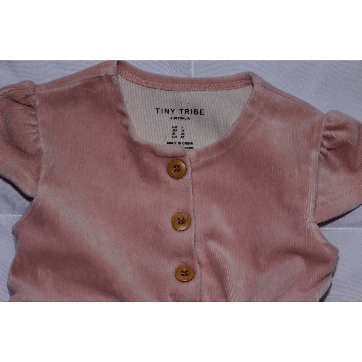 Tiny Tribe 3T Pink Corduroy Dress