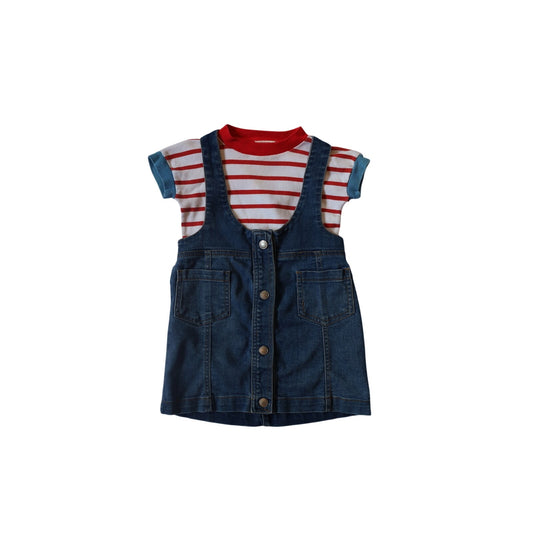 Vintage T & Denim Dress - 18-24m