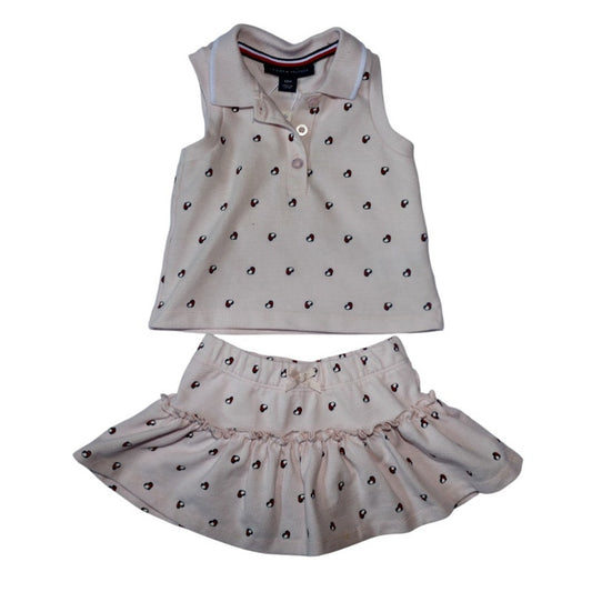 Tommy Hilfiger Matching Pink Set - Sz 12m