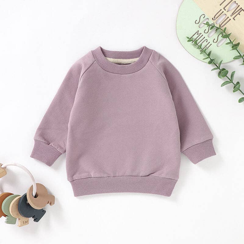Organic Cotton Baby Sweatshirt Long Sleeve Kids Sweatshirt