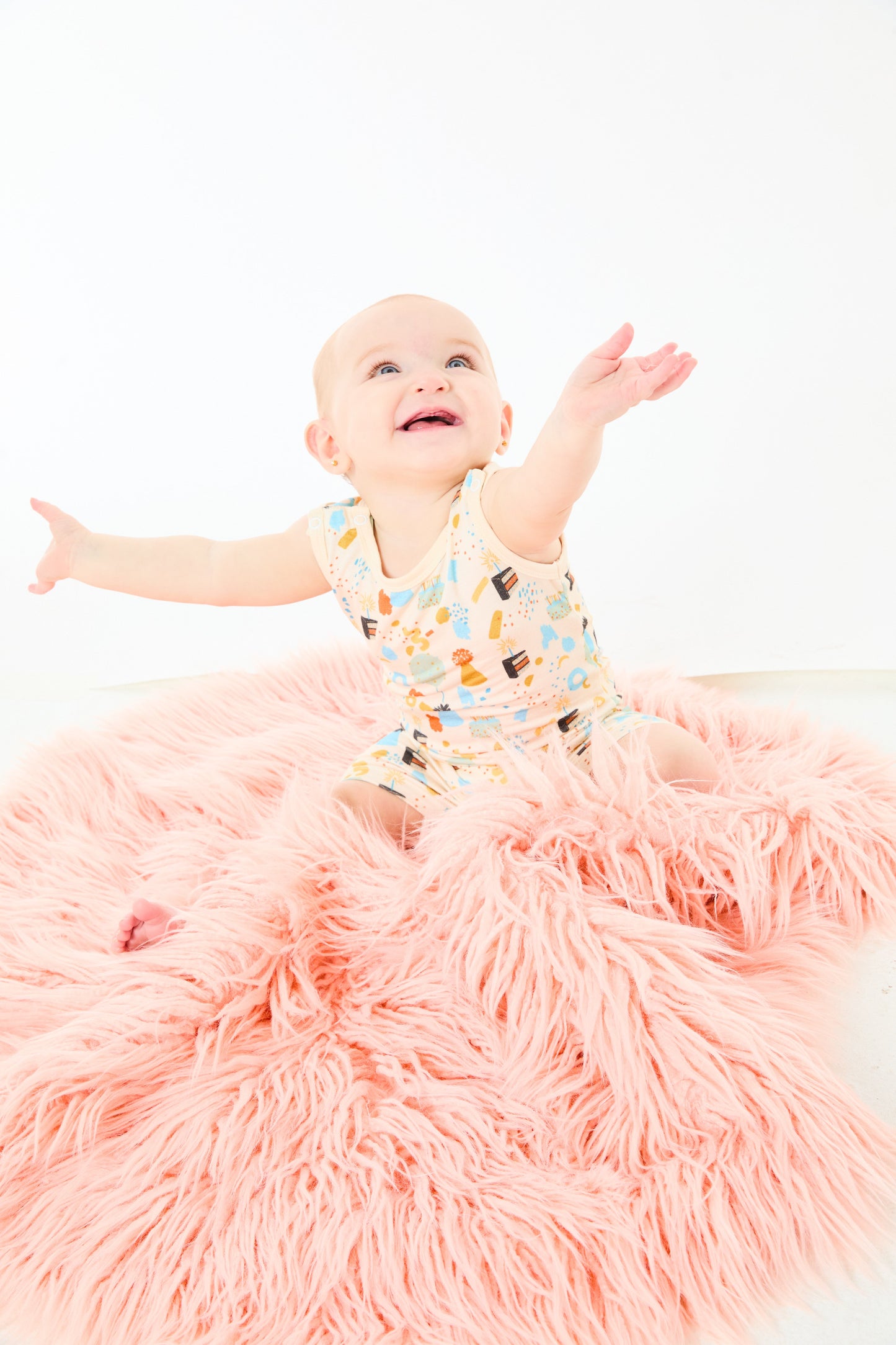 Tank Top Shorts Romper - Birthday
