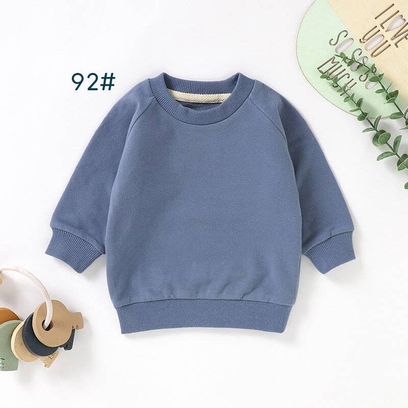 Organic Cotton Baby Sweatshirt Long Sleeve Kids Sweatshirt