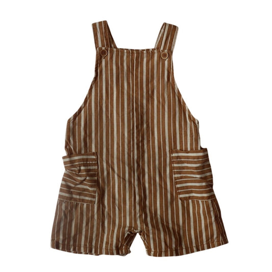 Striped Neutral Romper - 9-12m