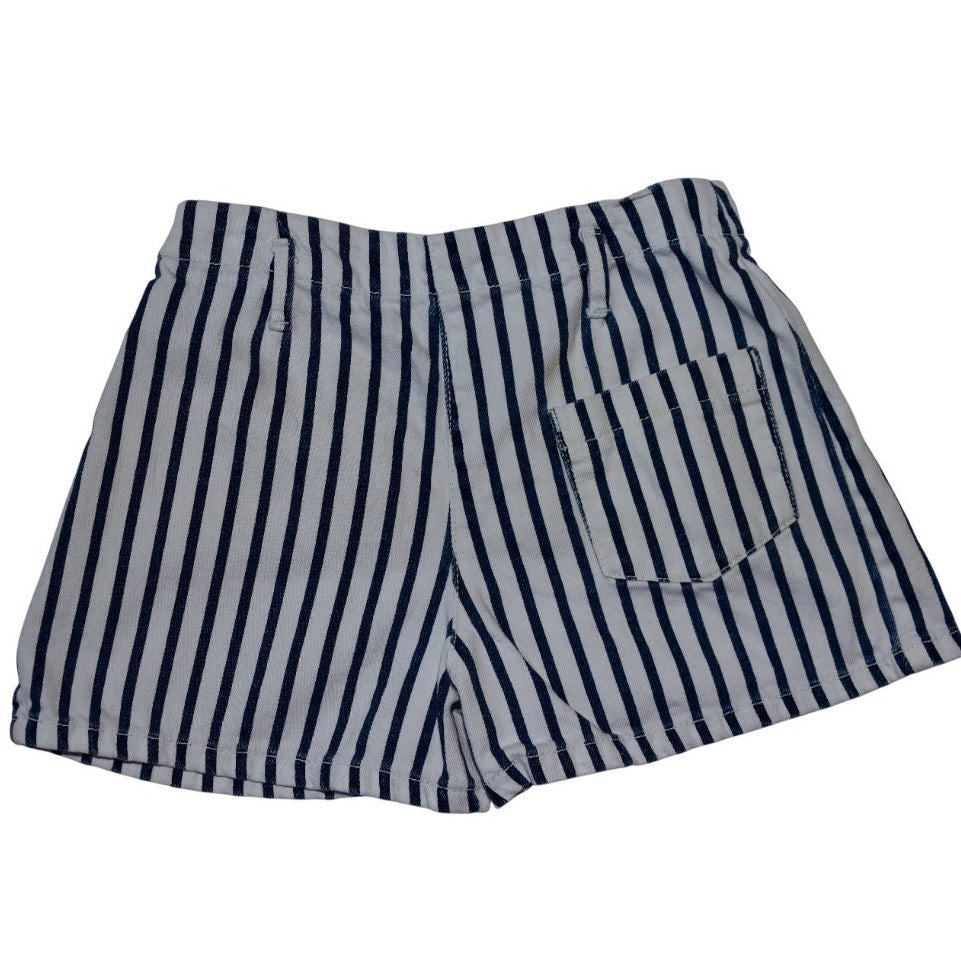 Zara Girls Striped Jean Shorts - Sz 7
