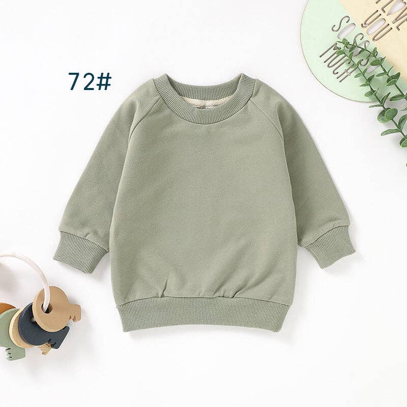 Organic Cotton Baby Sweatshirt Long Sleeve Kids Sweatshirt